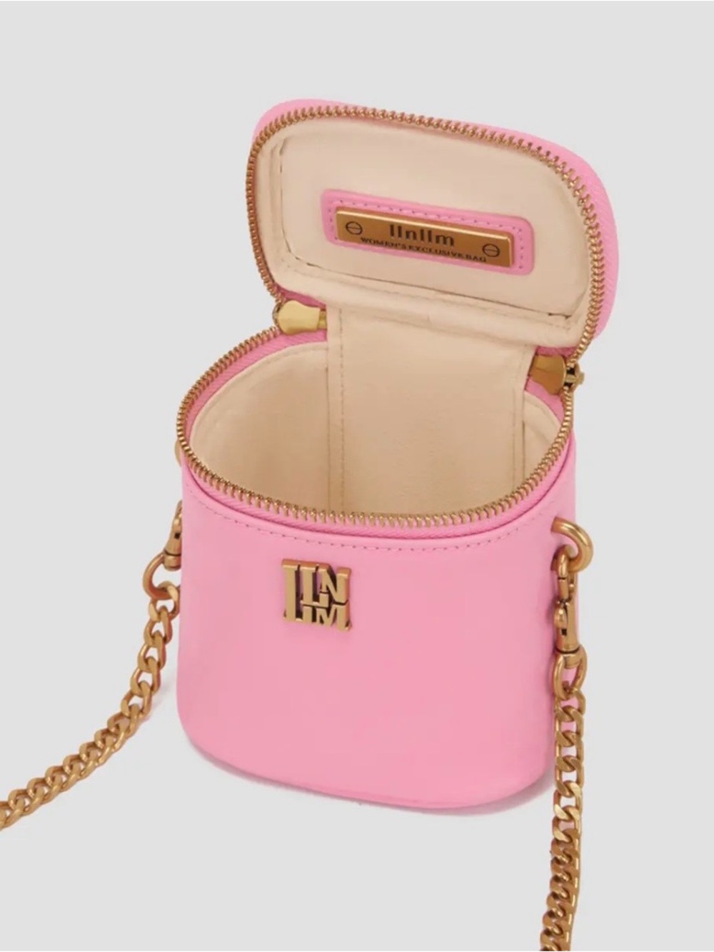 Llnllm BUBBLE CHAINBOX - MINI LEATHER CHAIN STRAP CROSSBODY